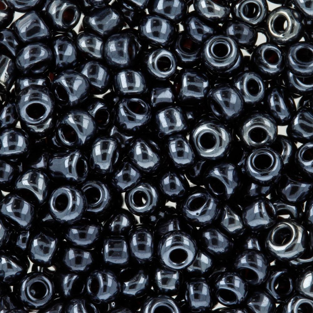 Бисер Zlatka 8/0 (2.9 мм), 100 г (10х10 г), №0129 черный, GR
