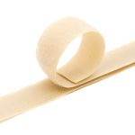 Лента контактная липучка (велкро) пришивная 25 мм / 25 метров, 5028 бежевый, ПАРА (крючок+петля), качество "C"