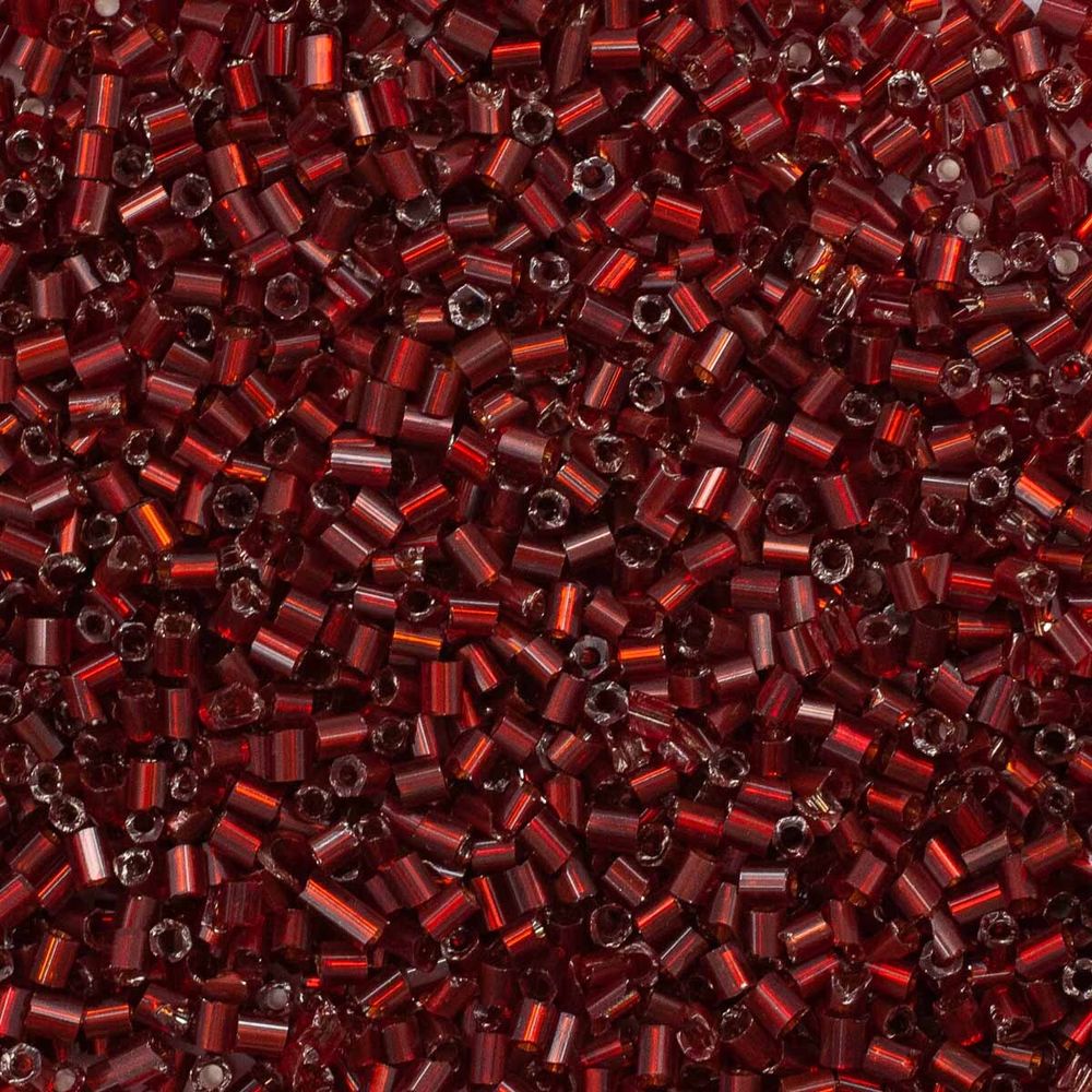 Рубка Astra&amp;Craft 11/0 (2.1 мм), 200 г (10х20 г), цв. 25B бордовый/прозр.серебрист.центр(круг.отв.)