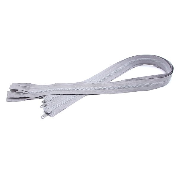 Молния трактор Arta Т6 (6 мм) 2 зам., разъем., 100 см, цв. 079 св.серый, уп.5 шт