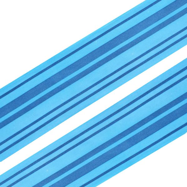 Лента атласная с рисунком 45.0 мм / 3 метра, Горизонталь (синий), Globus