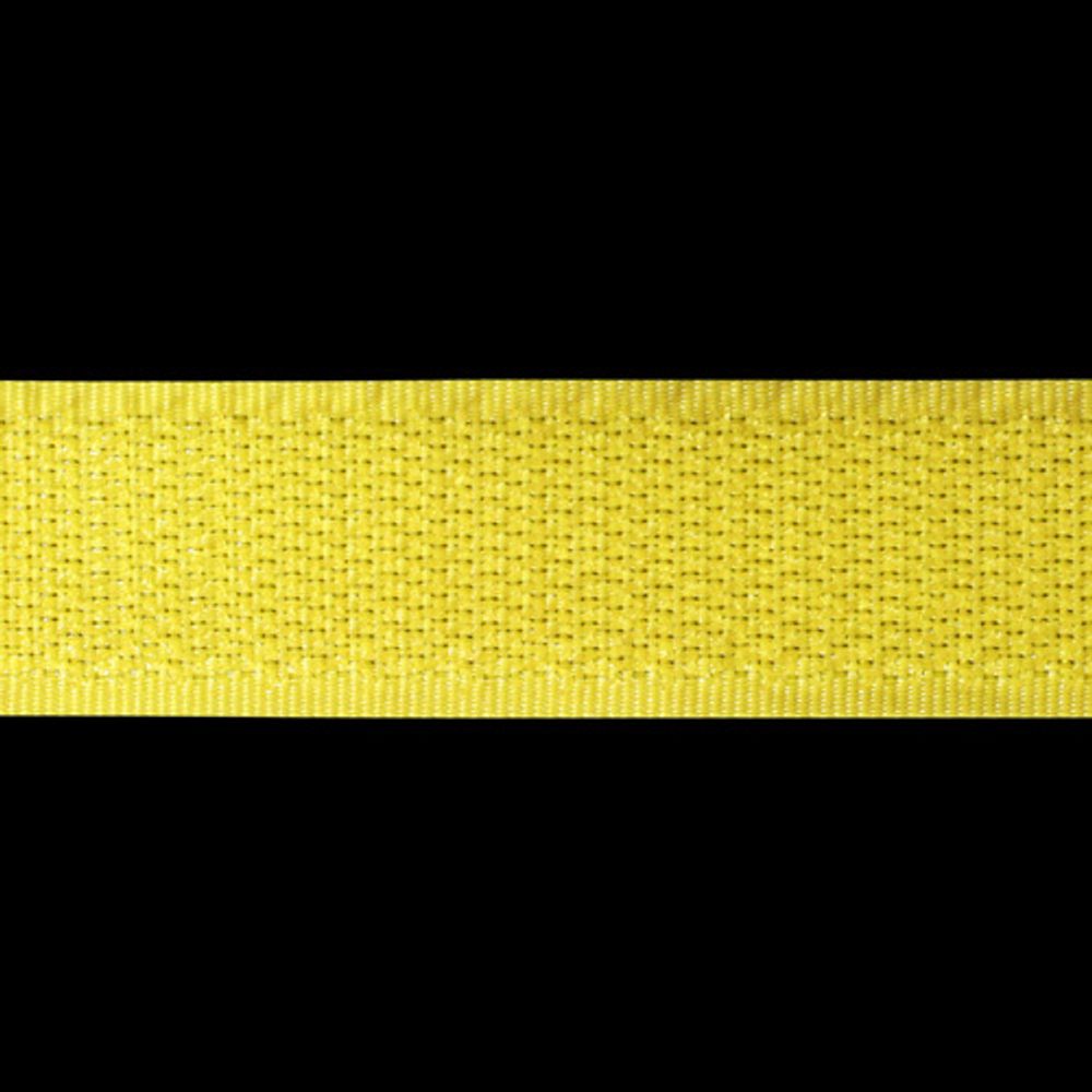 Лента контактная липучка (велкро) пришивная 20 мм / 25 метров, 05 желтый, /крючок/, кач.&quot;A&quot;