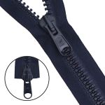 Молния трактор Arta Т8 (8 мм) 2 зам., разъем., 75 см, цв. 044 т.синий, уп.5 шт