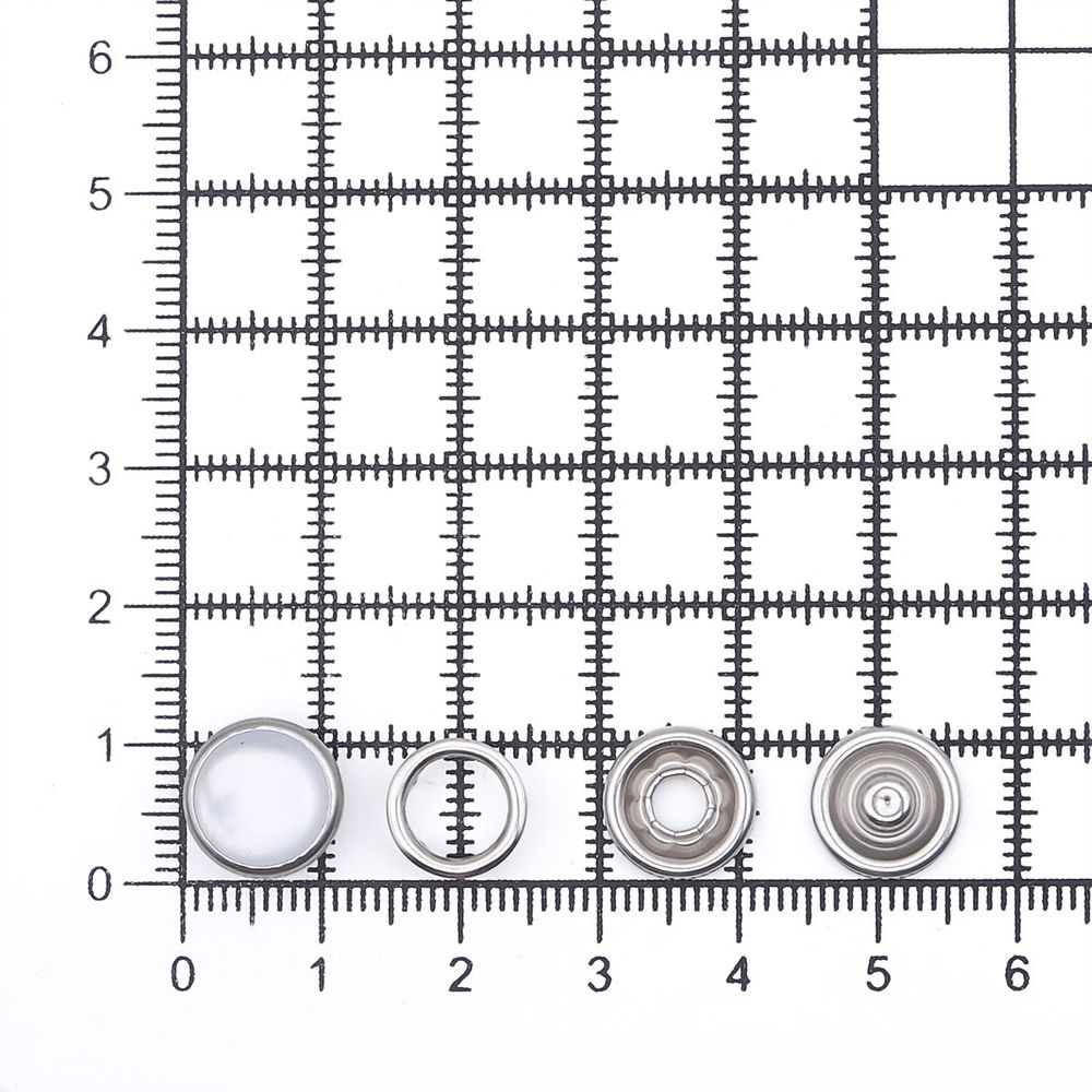 Кнопка рубашечная (джерси) жемчужинка ⌀10.5 мм, ≈1440 шт, МЕТАЛЛ, акрил, белый, NEW STAR