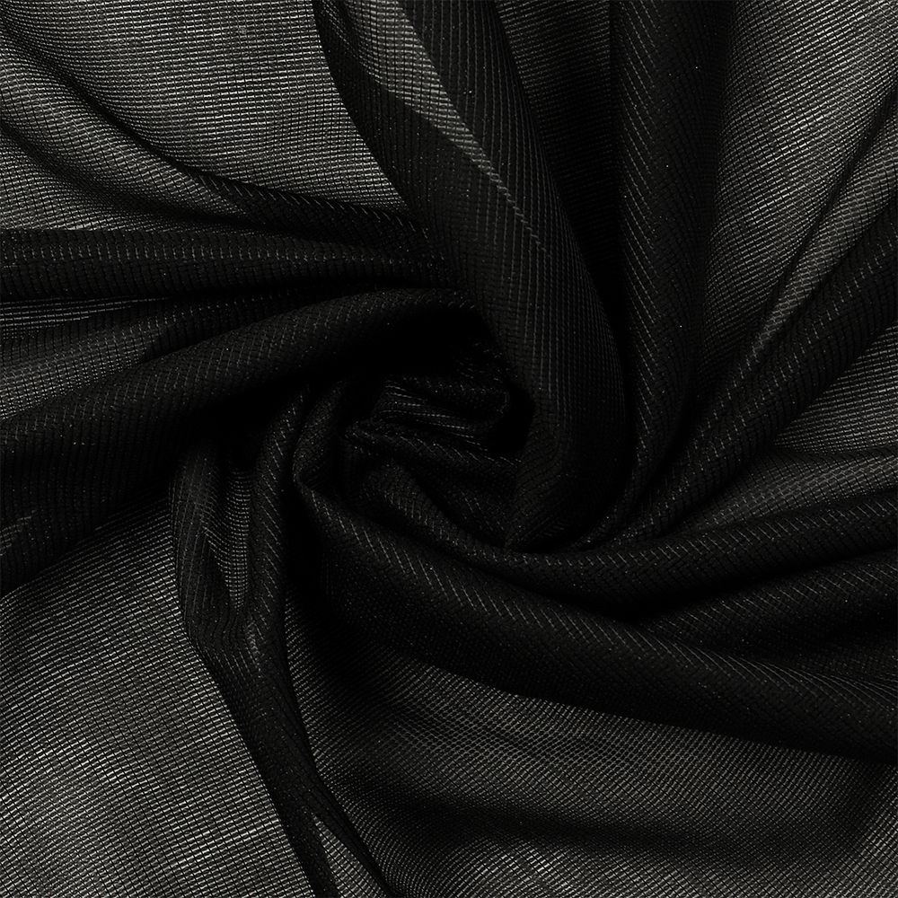 Дублерин эластичный 40 г/м², черный, шир.150см, 100м