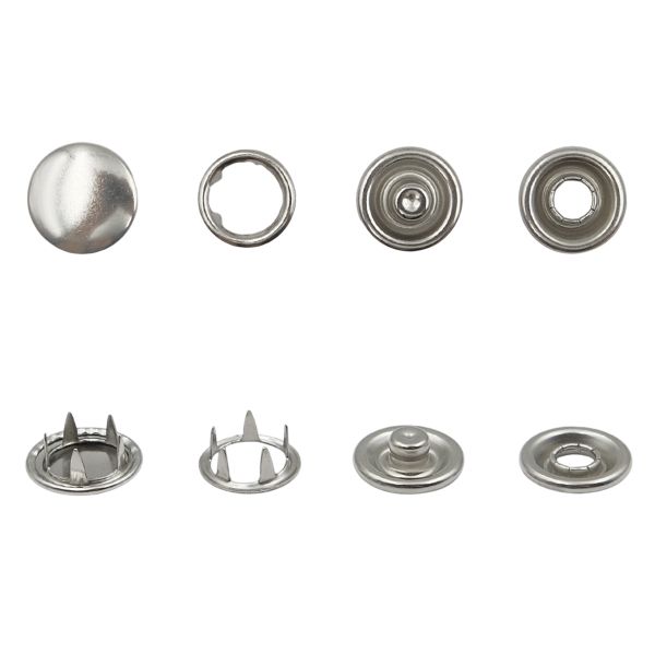 Кнопка рубашечная (джерси) закрытая ⌀10.5 мм, ≈1440 шт, МЕТАЛЛ, никель, NEW STAR