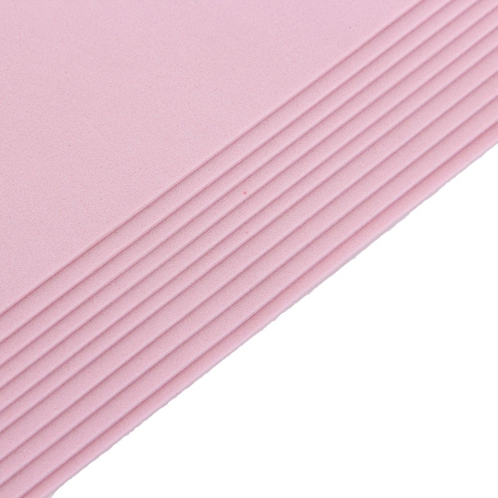 Фоамиран EVA-1010, 10 шт, 20х30 см, 1 мм., Astra&Craft (ZK-035/BK027 пыльная роза)