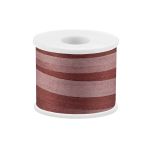 Лента (тесьма) шелковая 7.0 мм / 45.5±0.5 метров, M048 коричневый/т. коричневый, Gamma SRM-7