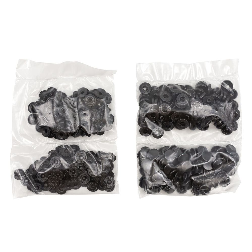 Кнопка Альфа (S-образная) ⌀10.0 мм, ≈100 шт, нерж.сплав, черненый, BIG