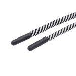 Шнурок круглый двухцветный ⌀5.0 мм / 135см, 1 шт, 08 черный/белый, 3AR2803