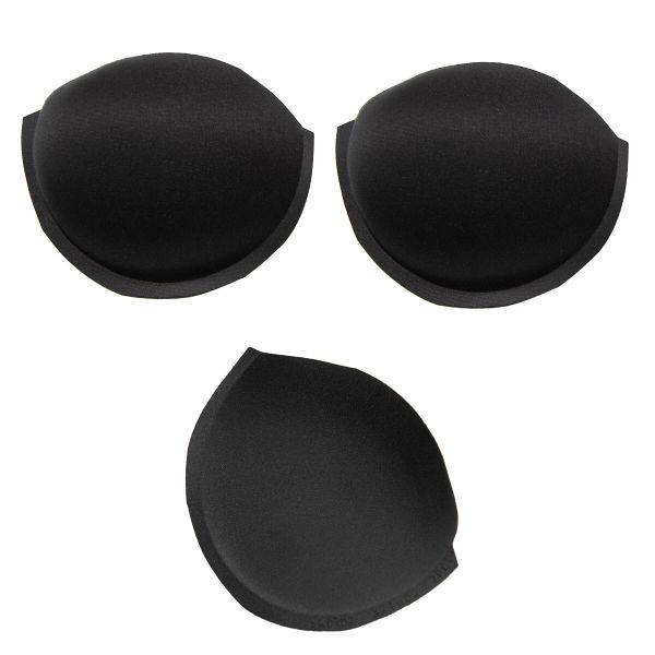 Бельевые чашечки для бюстгальтера с равном. наполн., разм.36, 10 пар, 04-черный, 3813