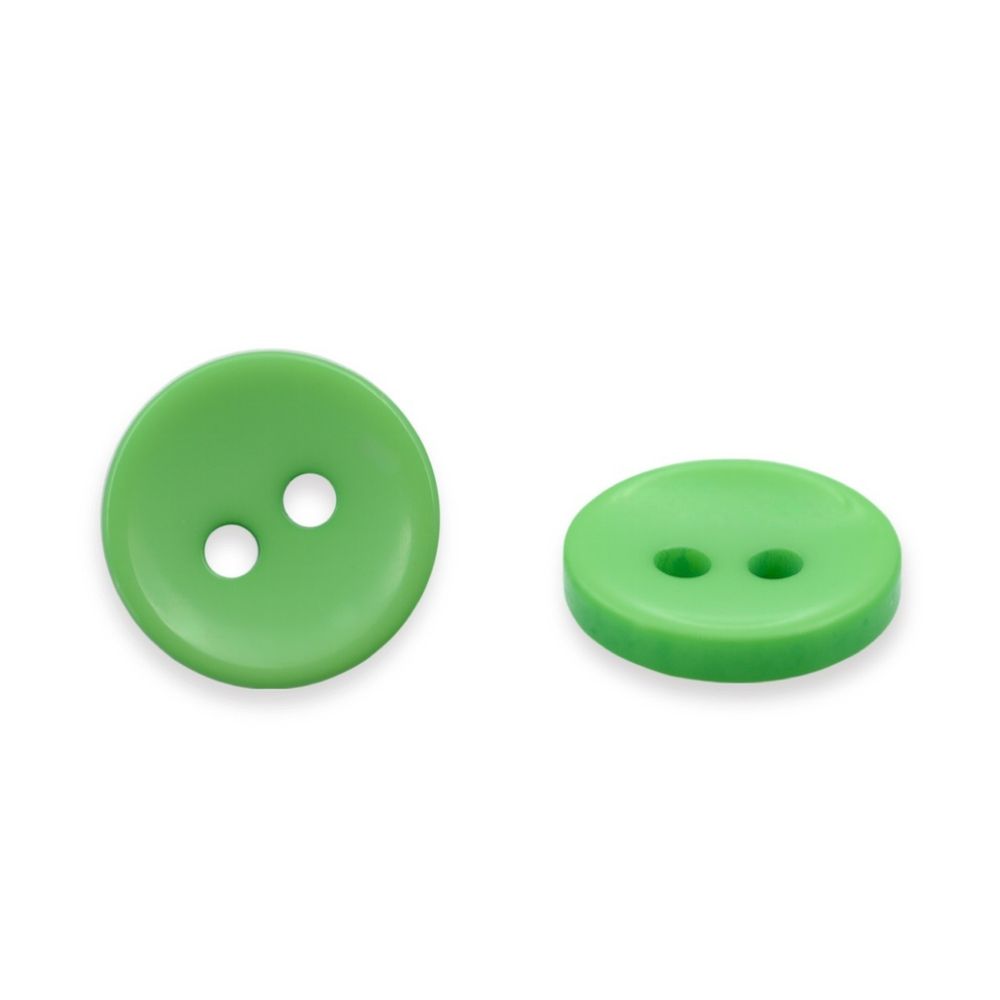 Пуговицы 2 прокола 18L, 11 мм, (Green1 (зеленый1)), NE74, 144 шт