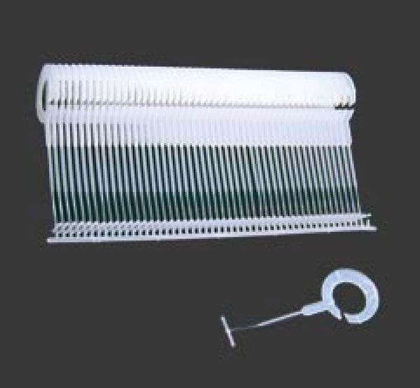 Держатели этикеток к этикет пистолету 35 мм, 5000 шт, прозрачный, Micron RP, УЦЕНКА