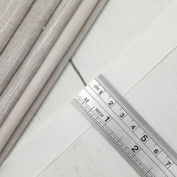 Лента репсовая (в рубчик) 20.0 мм, 047 молочный, уп.18,28 м