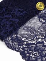 Кружево бельевое эластичное 180 мм / 3 м, TBY.L838, цв.06 т.синий, Kruzhevo