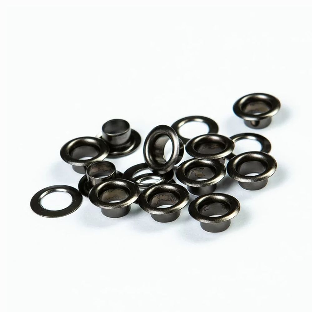 Люверсы металл ⌀_6.0 мм (внутр.), чер.никель, 100 шт, S090808, BIG