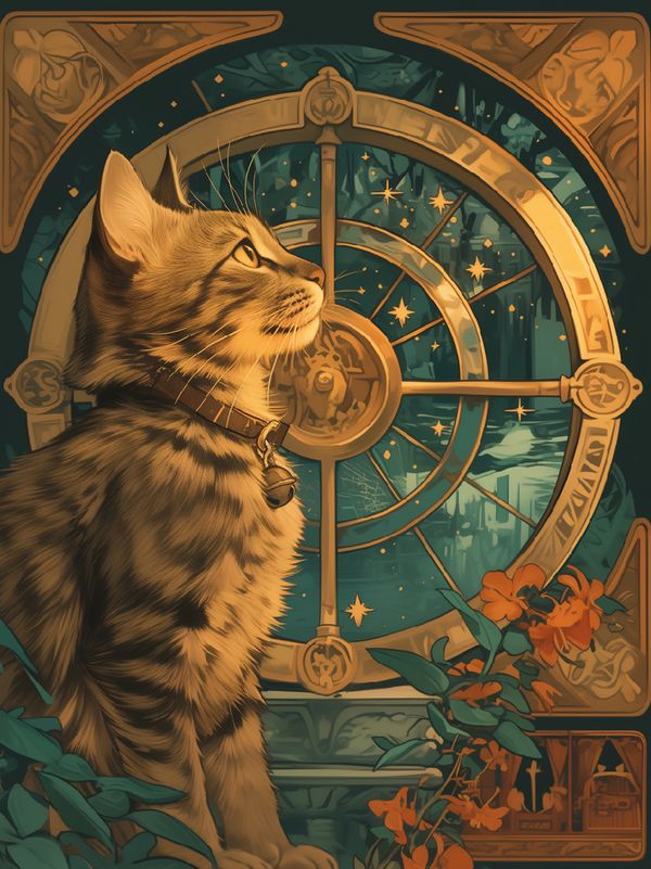 Пазл деревянный 500 элементов, PZLD-008 Кот Фортуны, Фрея