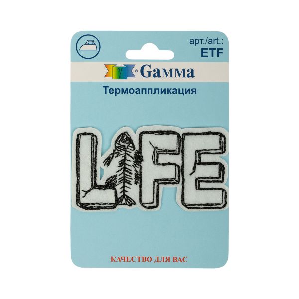 Термоаппликация №04, 1 шт, 02-421 LIFE 7х4 см, Gamma ETF