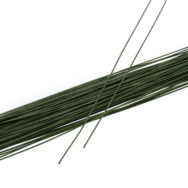 Проволока флористическая в бумажной оплетке ⌀0.6 мм, l=40 см, 100±5 шт, зеленый, Astra&Craft