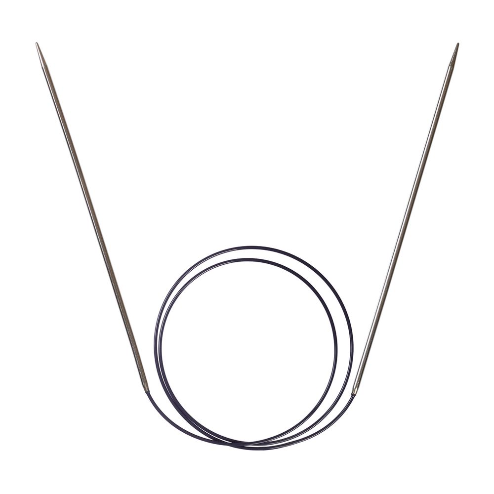 Спицы круговые ⌀2.5 мм, 80 см, 1 шт, серебристые, Prym 212114