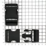 Фастекс (пряжка трезубец) пластик 32 мм, 1 шт, черный, Hobby&Pro