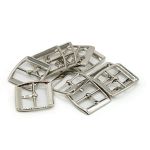Пряжка ременная металл 24 мм. никель, 10 шт, BIG