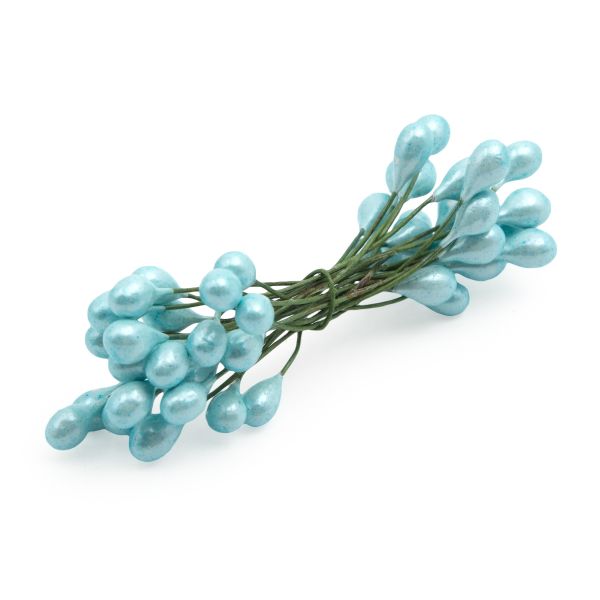 Тычинки для искусственных цветов 0,5х6см, вес 10гр. (14 голубой), AR561