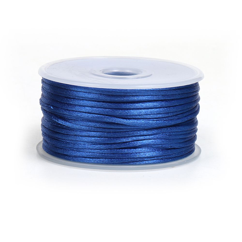 Шнур атласный корсетный ⌀2.0 мм / 50 метров, 3162 синий Шнур атласный корсетный ⌀2.0 мм / 50 метров, 3162 синий