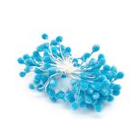 Тычинки для искусственных цветов 6см (синий), S090476