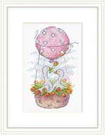 Набор для вышивания нитками МП Студия (Жар-птица), Романтичный полёт, 13х8 см