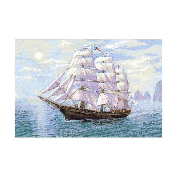 Набор для вышивания нитками Риолис, Попутный ветер, 60х40 см