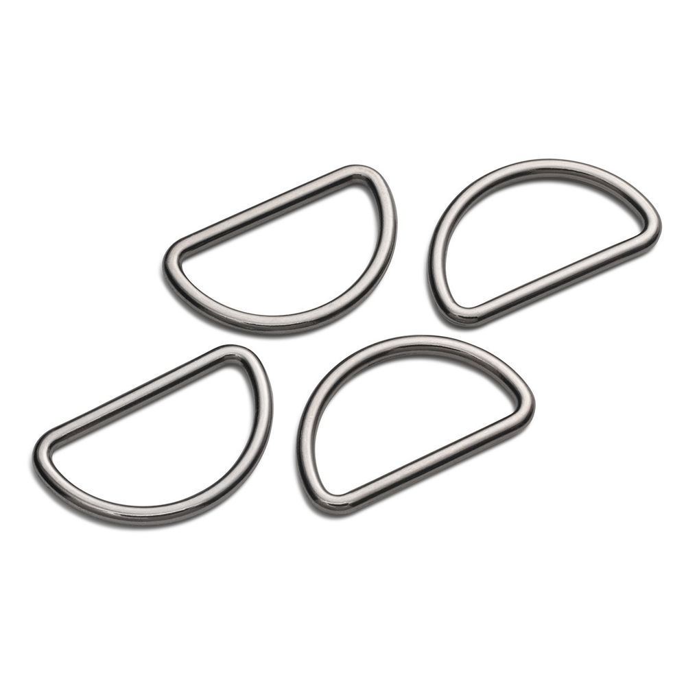 Полукольцо литое металл внутр. 30 мм (внешн. 37х22 мм), 4 шт, цв.оружейн.металл, Prym