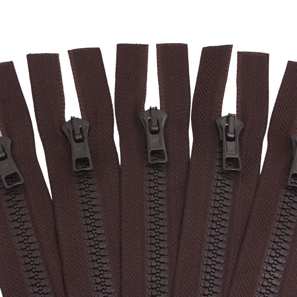 Молния трактор Arta Т6 (6 мм) 1 зам., разъем., 50 см, цв. 068 т.коричневый, уп.5 шт