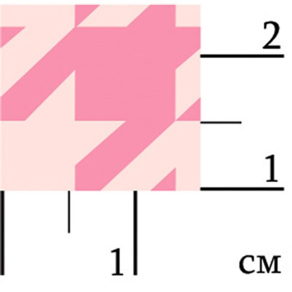 Ткань для пэчворка Peppy Бабушкин сундучок, рулон 112 см / 5 метров, БС-25 гусиная лапка я.розовый, Peppy