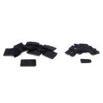 Застежки для бюстгальтера текстильные 2х2, 32 мм, черный, 2К/50, 10 шт, Arta