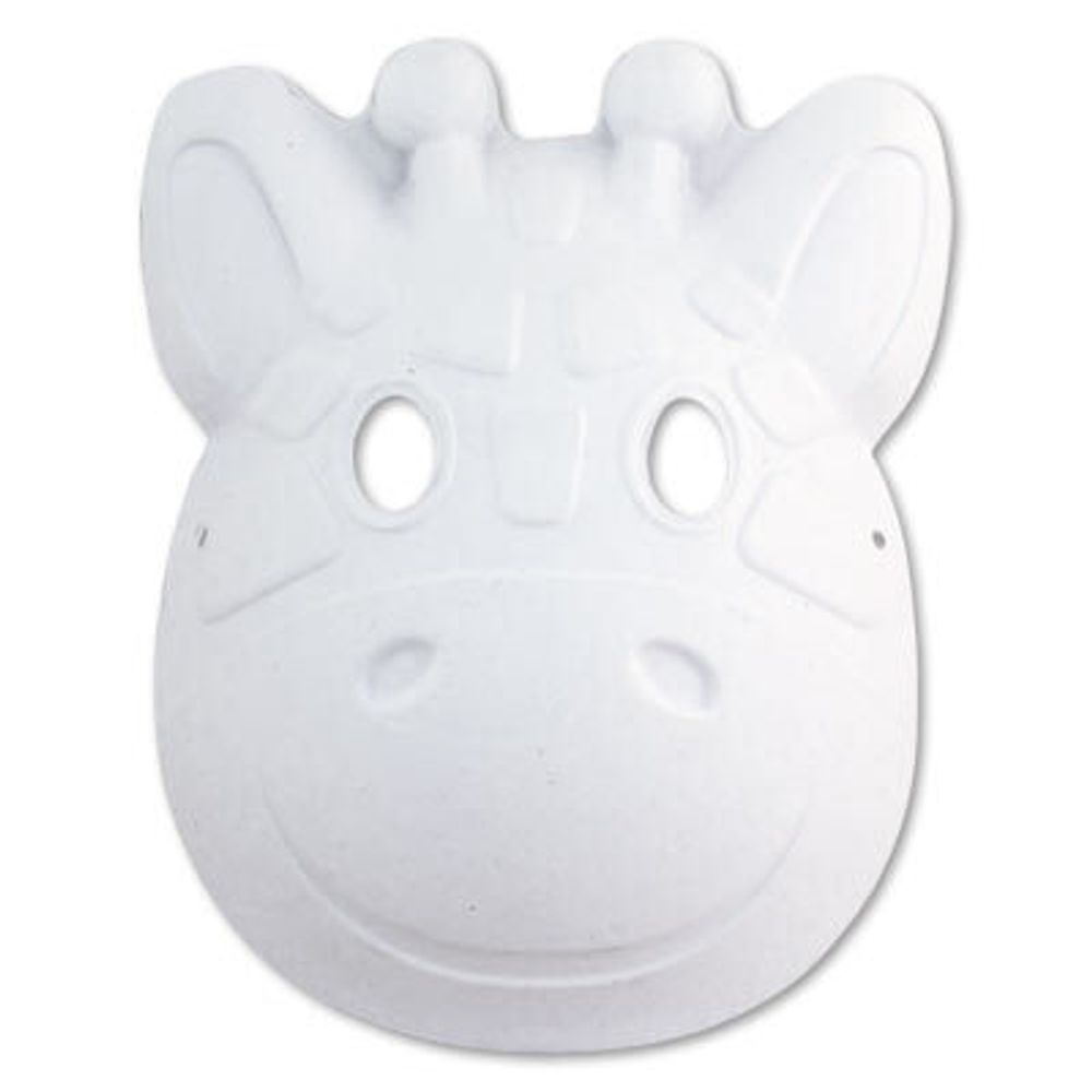 Заготовка из папье-маше Карнавальная маска, 3х2 шт, 04 Жираф, PMA Mr.Painter