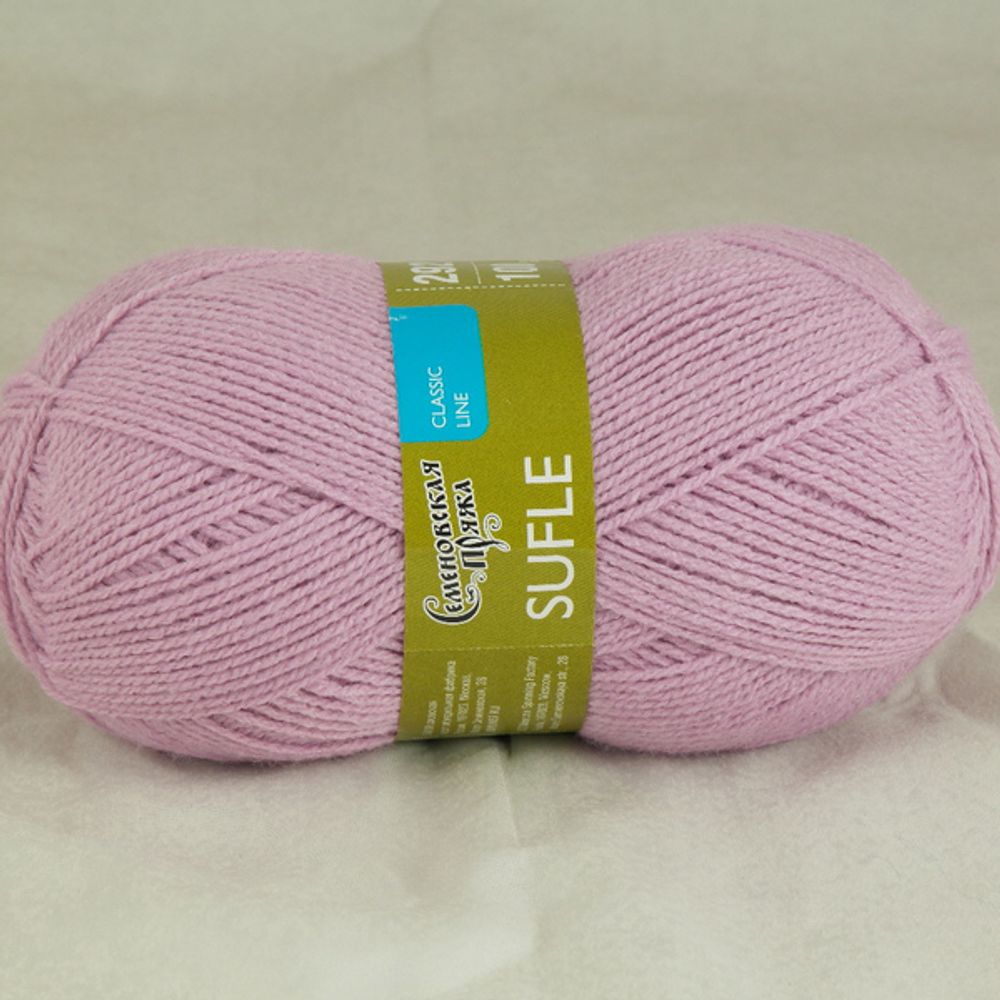 Пряжа Семеновская Sufle Суфле / уп.5 мот. по 100г, 292м, 11808, астра