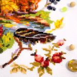 Набор для вышивания нитками Чудесная игла, Осенние зарисовки 21x26 см