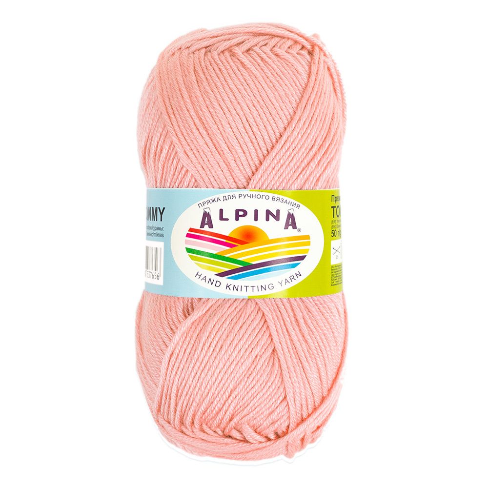 Пряжа Alpina Tommy / уп.10 мот. по 50г, 138м, 016 яр. розовый