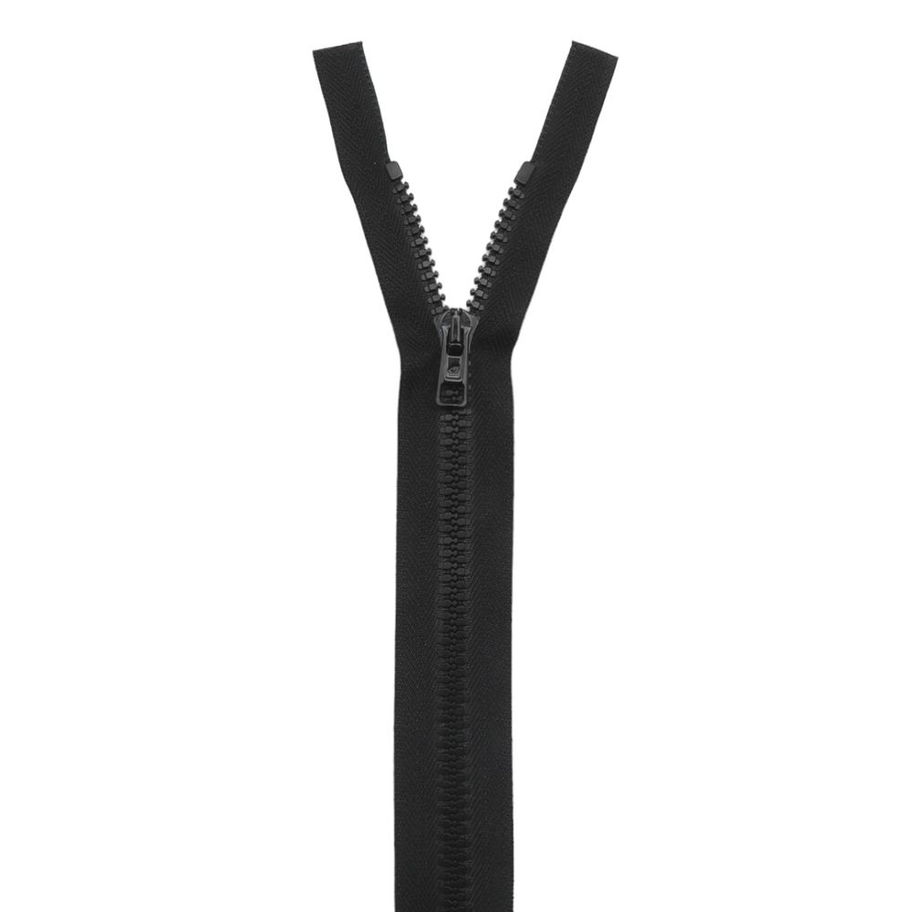 Молния трактор Arta Т6 (6 мм) 1 зам., разъем., 60 см, цв. 077 черный, уп.5 шт