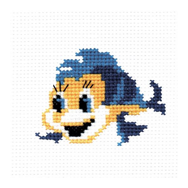 Набор для вышивания нитками РС Студия, Рыбка 9х7 см