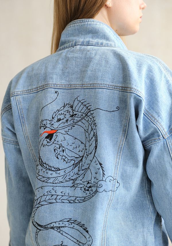 Набор для вышивания нитками Panna, Живая картина, Дракон, 30х43 см