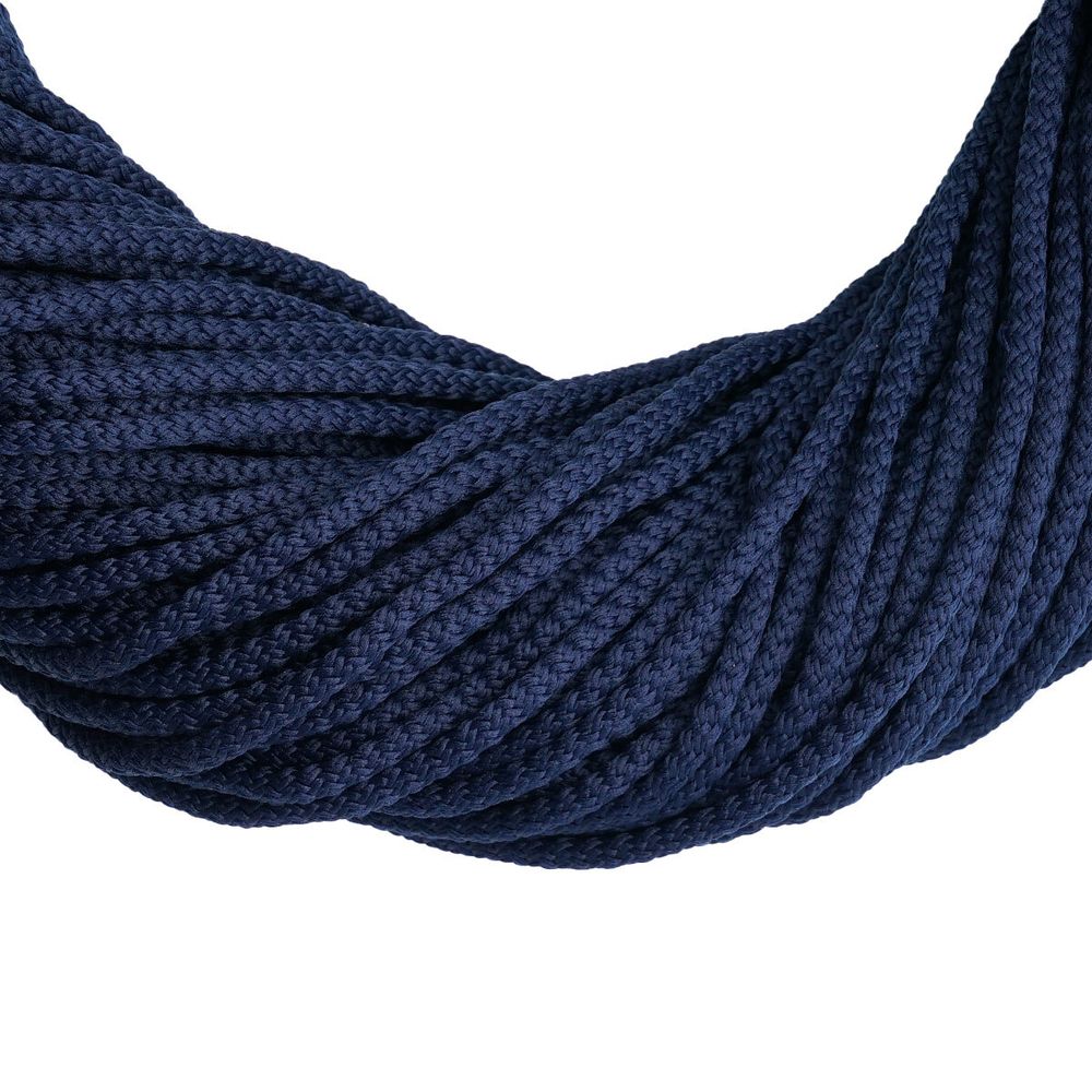 Шнур плетеный ⌀4.0-5.0 мм / 100 метров, 030 т.синий
