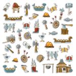 Высечки бумажные декоративные 190 г/м², 13.5х9.5 см, 3 упак, 06 Характер нордический, Mr.Painter CEP-25