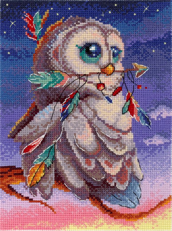 Набор для вышивания нитками МП Студия, На страже, 20х14 см