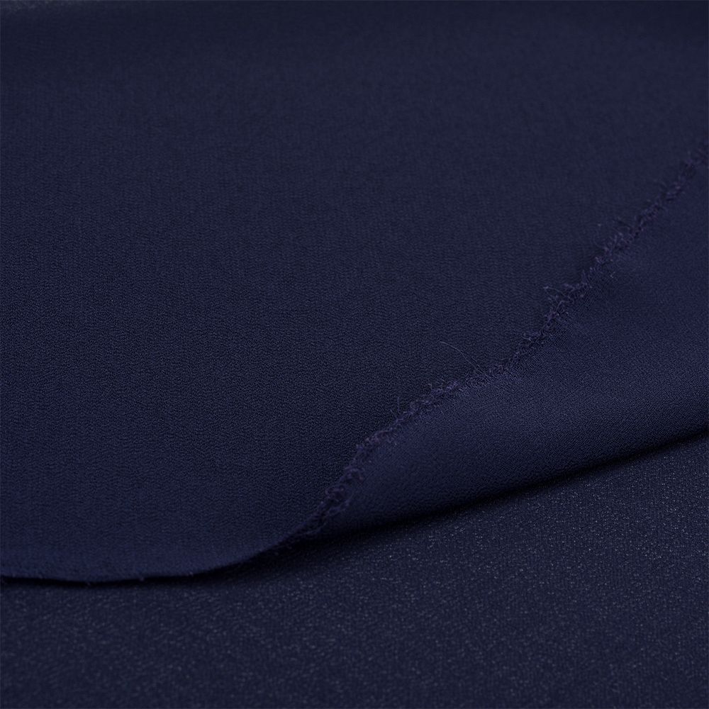 Креп шифон 105 г/м², шир. 150 см / 35 метров, TBY.8021-206, цв.206 т.синий /TOS/