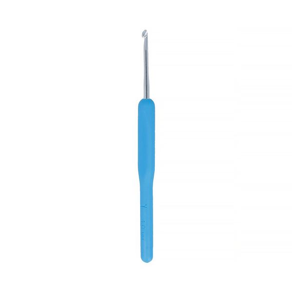 Крючок для вязания с пластиковой ручкой металл ⌀4,0 мм, 14 см, в чехле, Gamma MHP