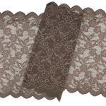 Кружево бельевое эластичное 400 мм / 13.72 м, цв. C072 шиншилла