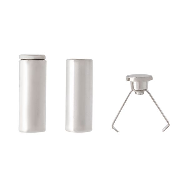 Наконечник для шнура металл 15.9х6 мм, отв.4.2 мм, 50 шт, серебристый, MNK05