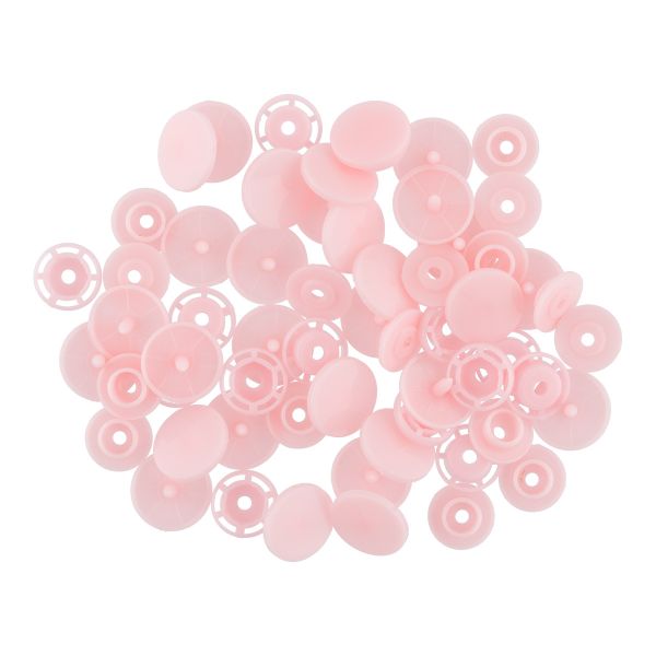 Кнопка рубашечная установочная пластик ⌀15 мм, 500 шт, 004 розовый, Micron POM-15/500